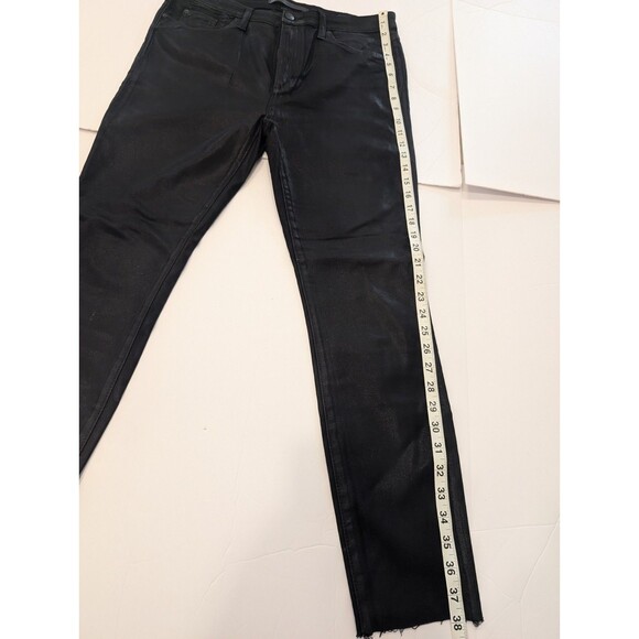Joe's Jeans Black Sheen Skinny High Waisted 31 Ankle The Charlie - Picture 12 of 13
